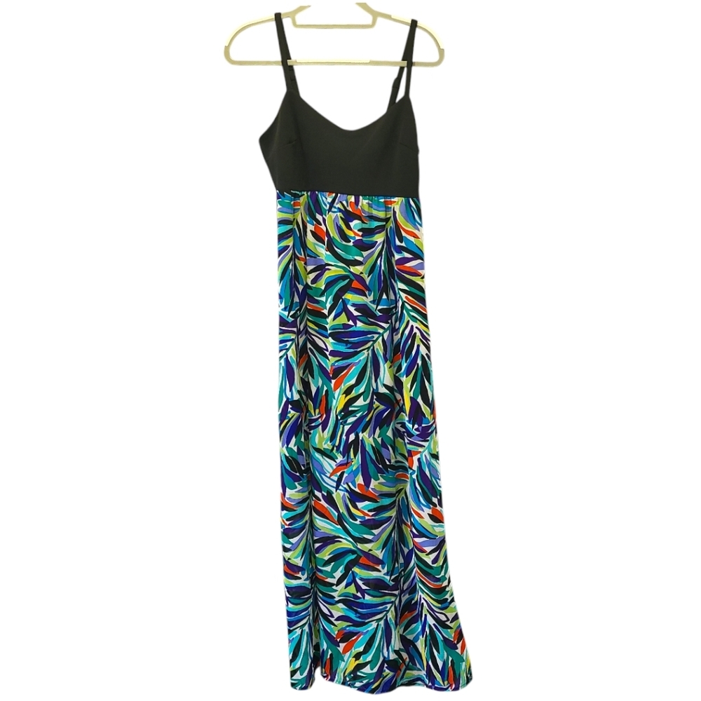Nicole Miller Maxi dress cut out back Flawed bottom hem size 6
